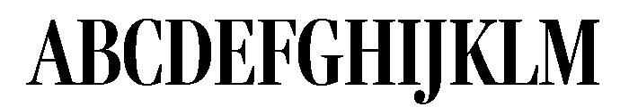 Fenway Banner Extra Condensed Semi Bold Font UPPERCASE