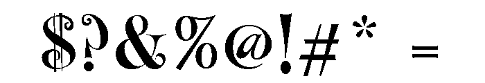 Festiva Regular Font OTHER CHARS