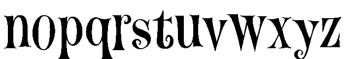 Festiva Regular Font LOWERCASE