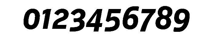 Ff Din Paneuropean Extra Bold Italic Font OTHER CHARS