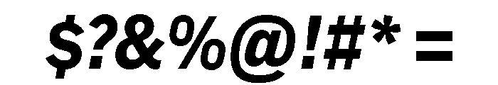 Ff Din Paneuropean Extra Bold Italic Font OTHER CHARS