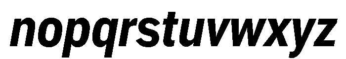 Ff Din Paneuropean Extra Bold Italic Font LOWERCASE