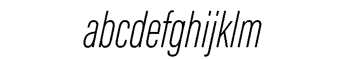 Ff Din Paneuropean Extra Light Italic FONT