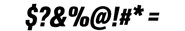Ff Din Paneuropean Heavy Italic Font OTHER CHARS