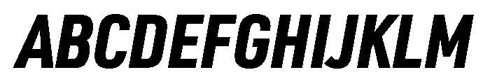 Ff Din Paneuropean Heavy Italic Font UPPERCASE