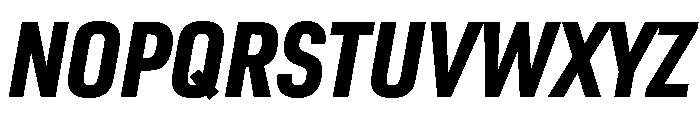 Ff Din Paneuropean Heavy Italic Font UPPERCASE