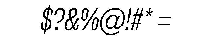Ff Din Paneuropean Light Italic Font OTHER CHARS