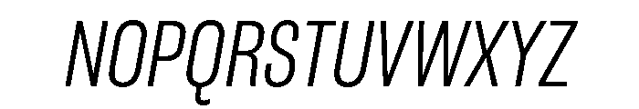 Ff Din Paneuropean Light Italic Font UPPERCASE