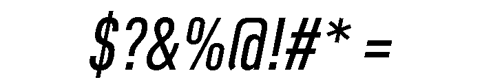 Ff Din Paneuropean Medium Italic Font OTHER CHARS