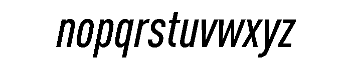 Ff Din Paneuropean Medium Italic Font LOWERCASE