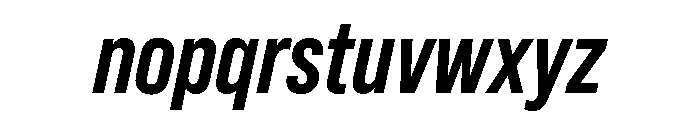 Ff Din Paneuropean Semibold Italic Font LOWERCASE