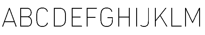 Ff Din Paneuropean Thin Font UPPERCASE