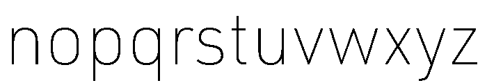 Ff Din Paneuropean Thin Font LOWERCASE