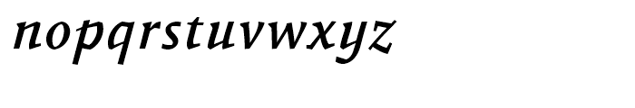 FF Absara Medium Italic Font LOWERCASE