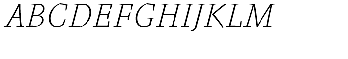 FF Absara Thin Italic Font UPPERCASE