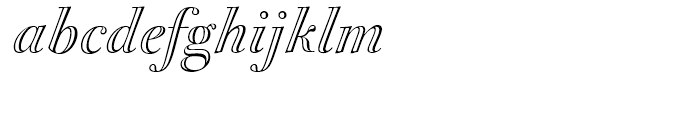 FF Acanthus Open Regular Italic Font LOWERCASE
