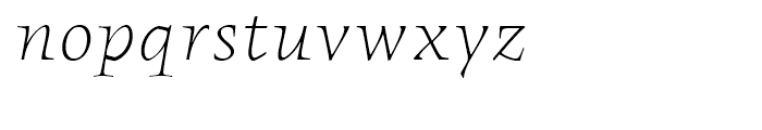 FF Angkoon Light Italic Font LOWERCASE