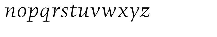 FF Angkoon Regular Italic Font LOWERCASE