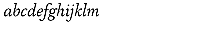 FF Atma Serif Book Italic Font LOWERCASE
