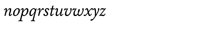 FF Atma Serif Book Italic Font LOWERCASE