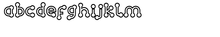 FF Atomium Outline Regular Font LOWERCASE