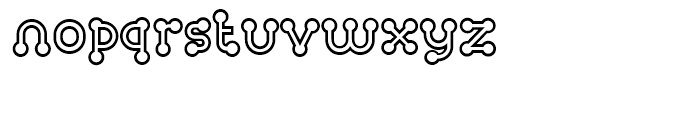 FF Atomium Outline Regular Font LOWERCASE