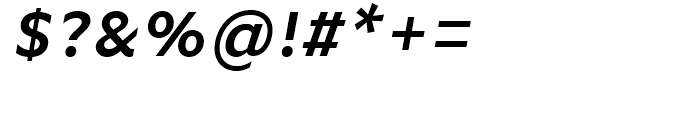 FF Basic Gothic Demi Bold Italic Font OTHER CHARS