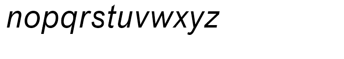 FF Bau Regular Italic Font LOWERCASE
