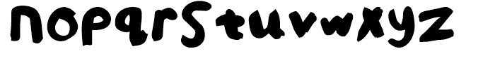 FF Childs Play Age Nine Regular Font LOWERCASE