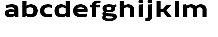 FF Clan Extended Bold Font LOWERCASE