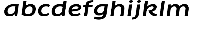 FF Clan Extended Medium Italic Font LOWERCASE