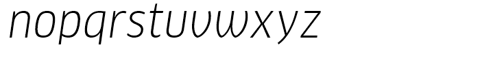 FF Clan Narrow Book Italic Font LOWERCASE