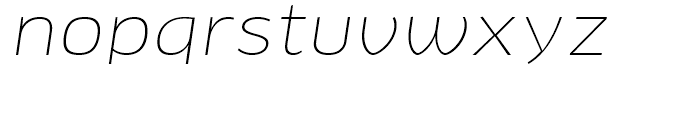 FF Clan Wide Thin Italic Font LOWERCASE