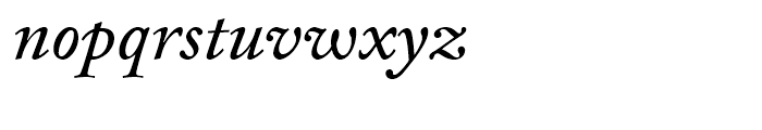 FF Clifford Nine Regular Italic Font LOWERCASE