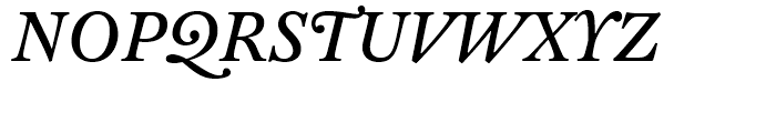 FF Clifford Six Regular Italic Font UPPERCASE