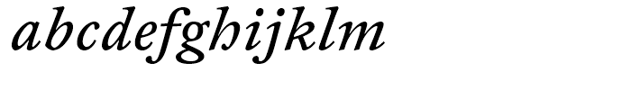 FF Clifford Six Regular Italic Font LOWERCASE