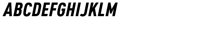 FF DIN Condensed Black Italic Font UPPERCASE