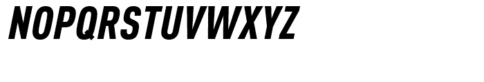 FF DIN Condensed Black Italic Font UPPERCASE