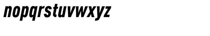 FF DIN Condensed Black Italic Font LOWERCASE