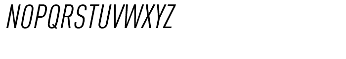 FF DIN Condensed Regular Italic Font UPPERCASE