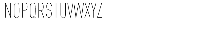 FF DIN Condensed Thin Font UPPERCASE