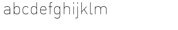 FF DIN Thin Font LOWERCASE