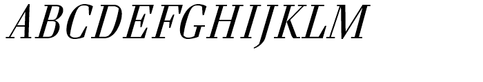 FF Danubia Regular Italic Font UPPERCASE