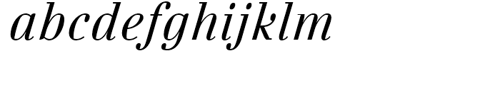 FF Danubia Regular Italic Font LOWERCASE