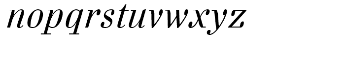 FF Danubia Regular Italic Font LOWERCASE