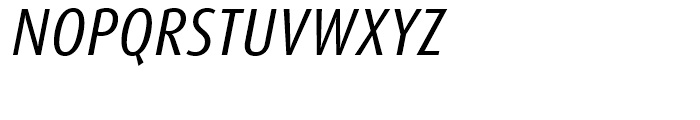 FF Dax Condensed Regular Italic Font UPPERCASE