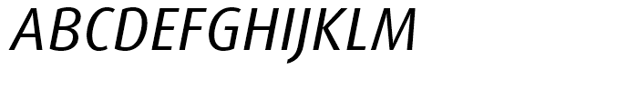 FF Dax Regular Italic Font UPPERCASE