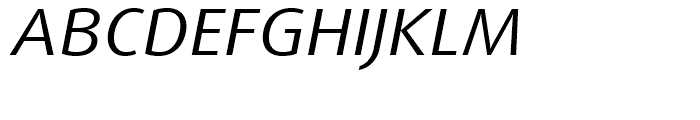 FF Dax Wide Regular Italic Font UPPERCASE