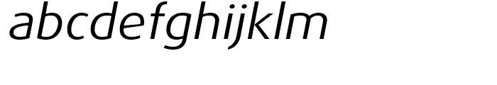 FF Dax Wide Regular Italic Font LOWERCASE