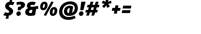 FF Daxline Black Italic Font OTHER CHARS